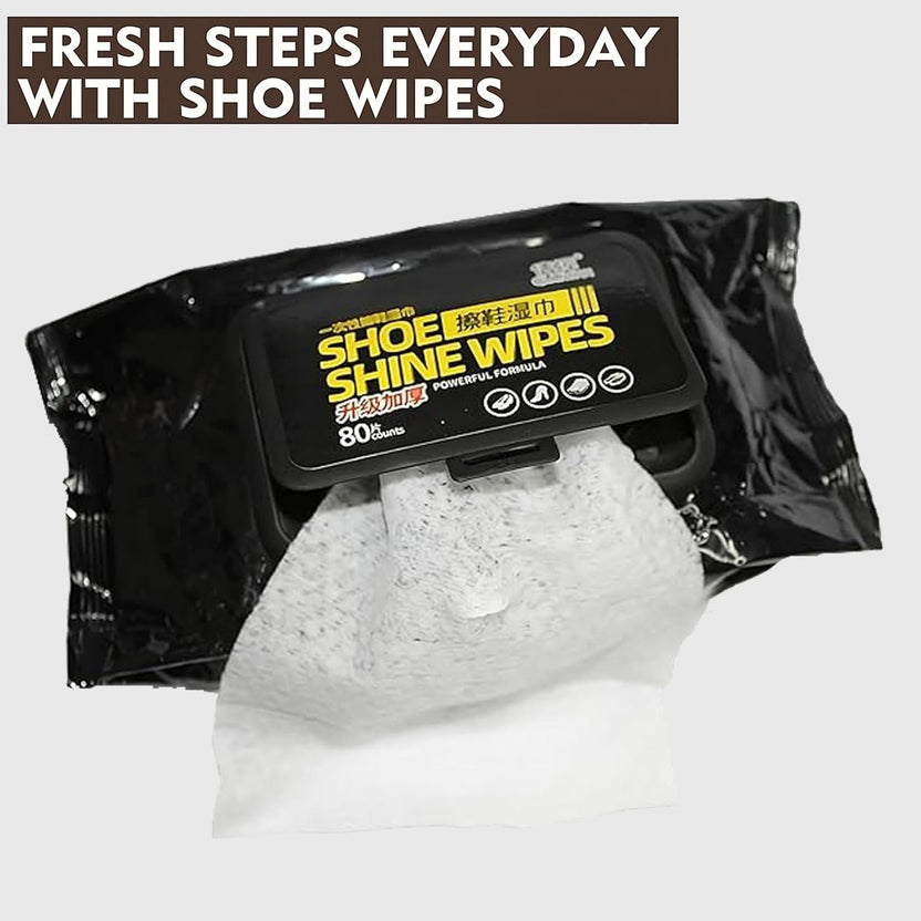 Shoe Wipes | 80 Pcs Instant Cleaner